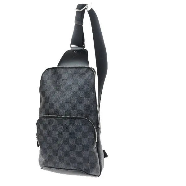 Louis Vuitton Avenue Sling Damier Graphite Gray Canvas Shoulder Bag Bag (Pre-Owned)