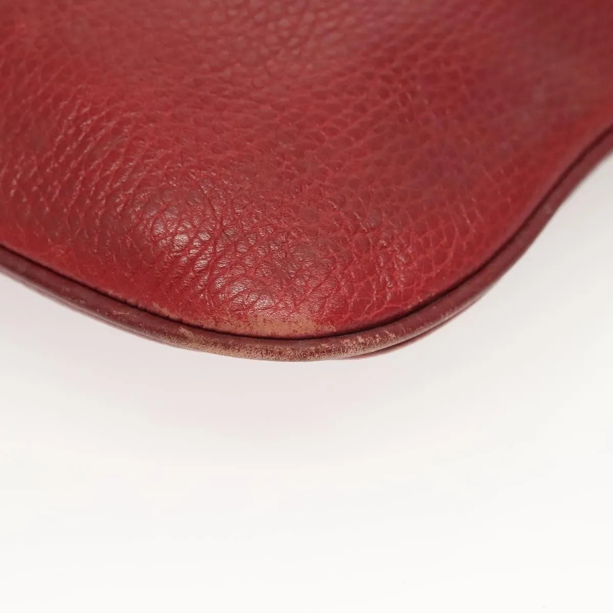 Cartier Vintage Must De Cartier Leather Burgundy Leather Shoulder Bag Bag (Pre-Owned)