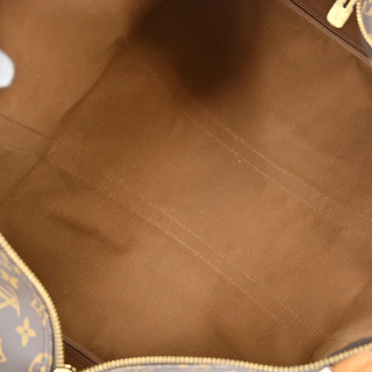 Louis Vuitton Keepall Bag Monogram Canvas Brown Canvas Travel Bag Bag (Pre-Owned)