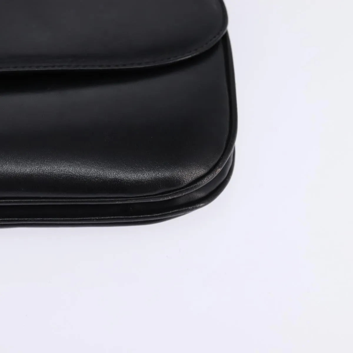 Celine Vintage Leather Black Leather Shoulder Bag Bag (Pre-Owned)