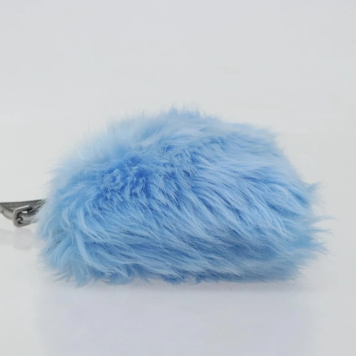 Prada Clutch Faux Fur Blue Fur Clutche & Pouche Bag (Pre-Owned)