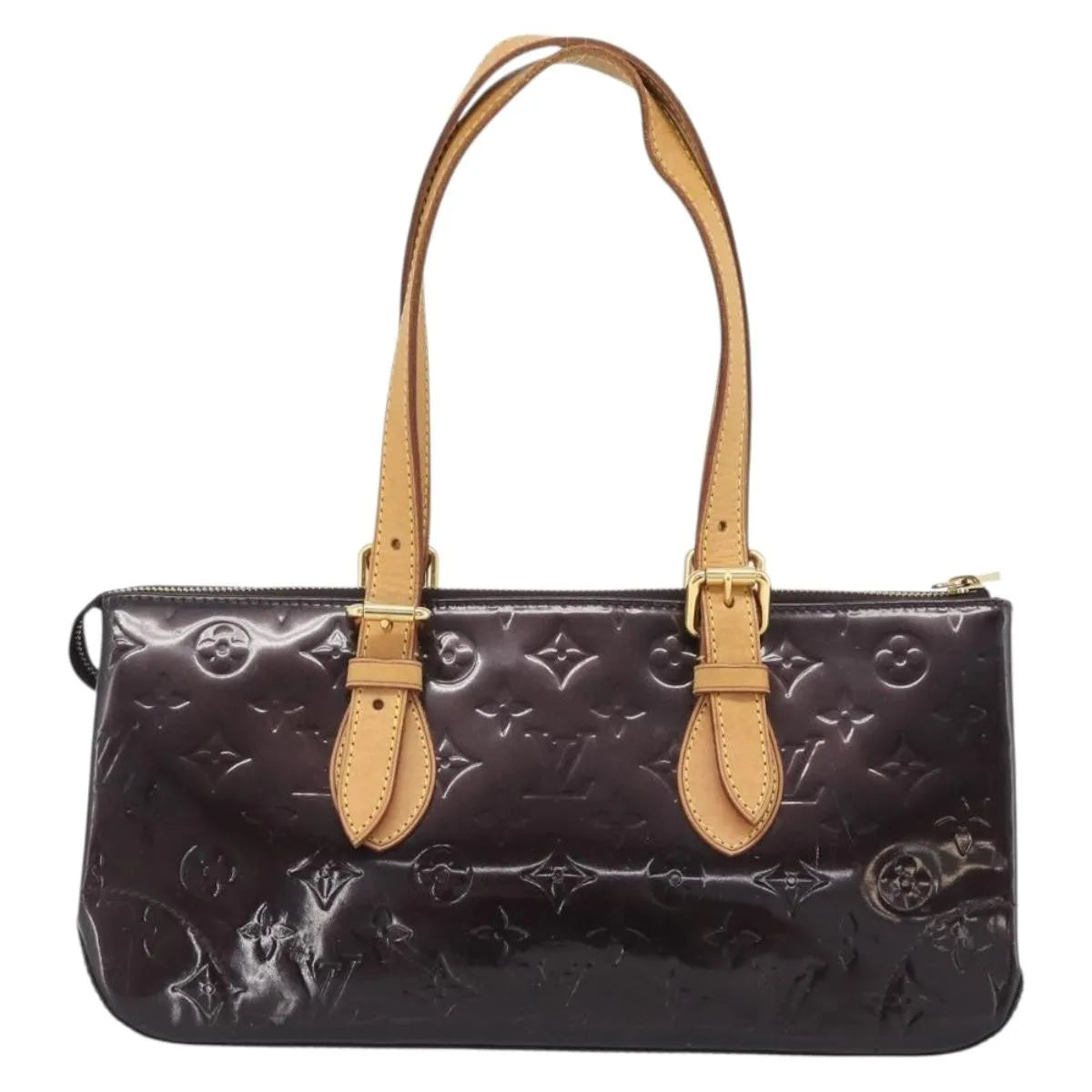 Louis Vuitton Rosewood Avenue Handbag Monogram Brown Patent_Leather Handbag (Pre-Owned)