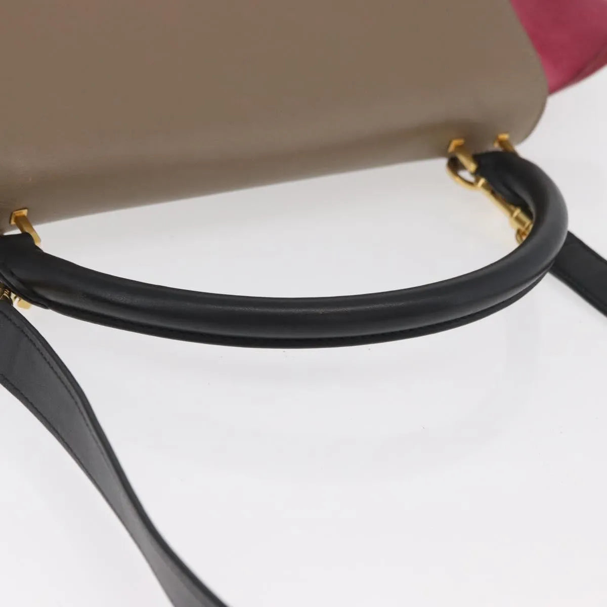 Celine Trapeze Leather With Suede Multicolour Leather Handbag (Pre-Owned)