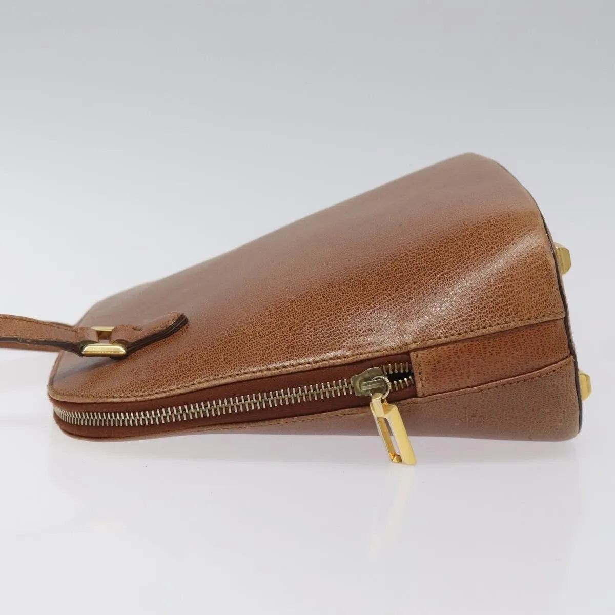 Salvatore Ferragamo Vintage Leather Brown Leather Shoulder Bag Bag (Pre-Owned)