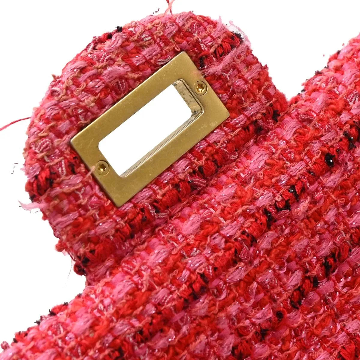 Chanel Square Reissue 2.55 Flap Quilted Tweed Pink Tweed Crossbody Bag Bag (Pre-Owned)