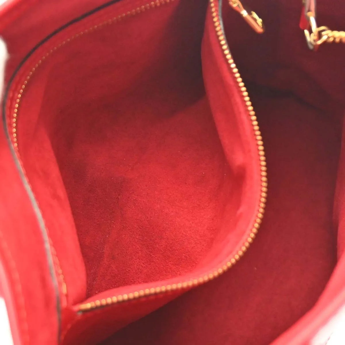 Louis Vuitton Bucket Epi Leather Red Leather Tote Bag Bag (Pre-Owned)