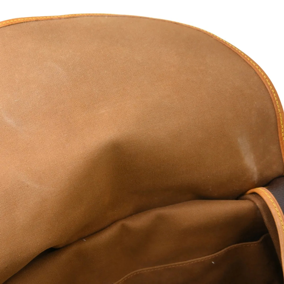 Louis Vuitton Saumur Handbag Monogram Canvas Brown Canvas Shoulder Bag Bag (Pre-Owned)