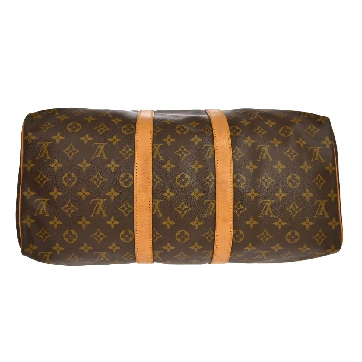 Louis Vuitton Keepall Monogram Brown Canvas Travel Bag Bag (Pre-Owned)