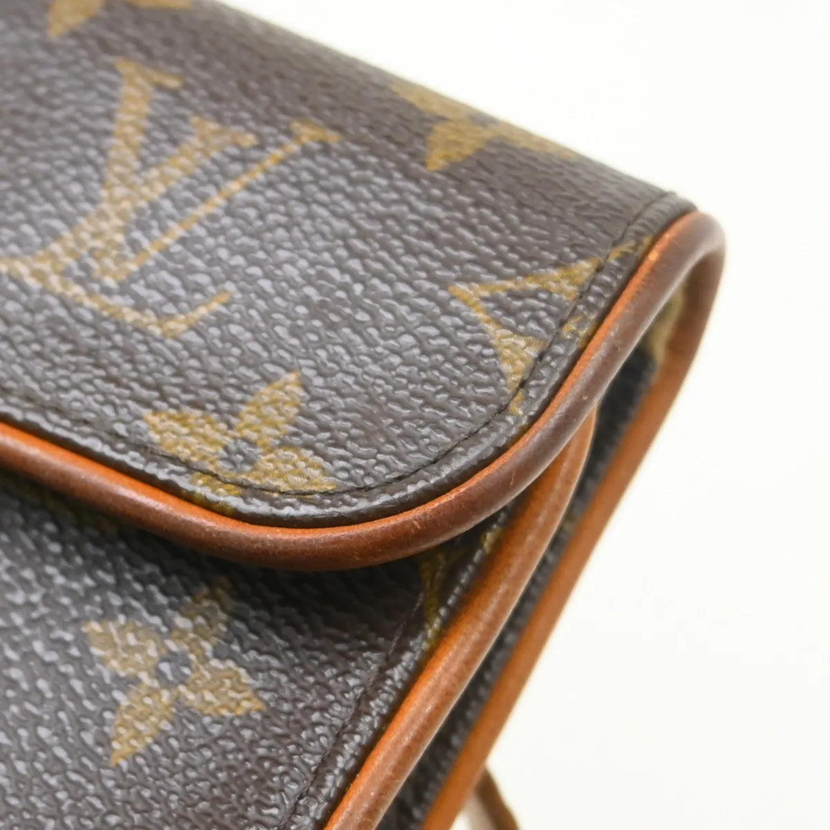 Louis Vuitton Florentine Waist Monogram Canvas Brown Canvas Clutche & Pouche Bag (Pre-Owned)