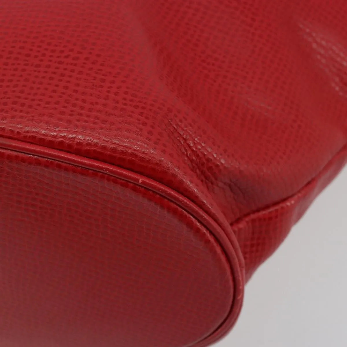 Christian Dior Vintage Tote Leather Red Leather Tote Bag Bag (Pre-Owned)