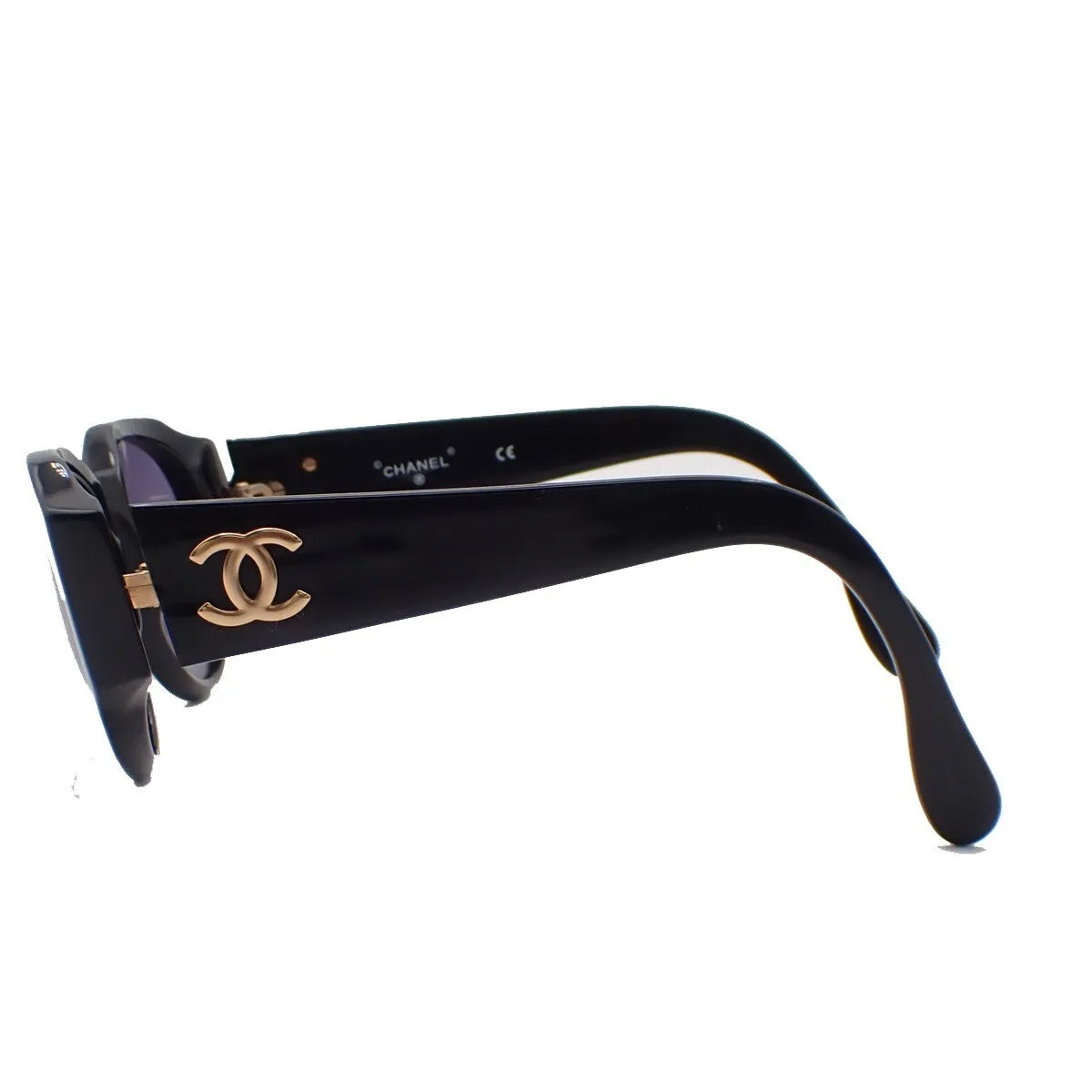 Chanel Chanel Logo Sunglasses Eye Wear Plastic Black Plastic Sunglasse Accessory (Pre-Owned)