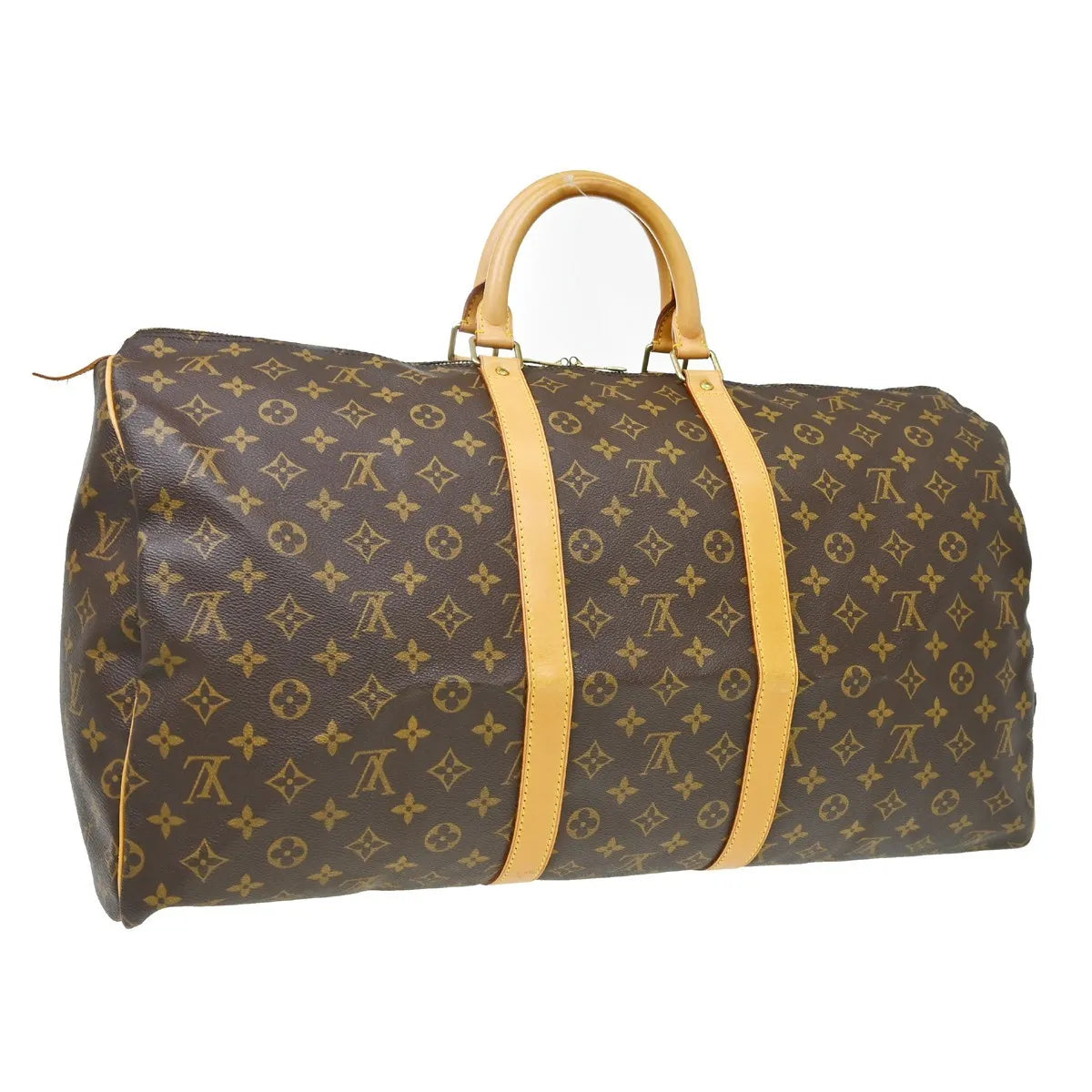 Louis Vuitton Keepall Monogram Canvas Brown Canvas Travel Bag Bag (Pre-Owned)