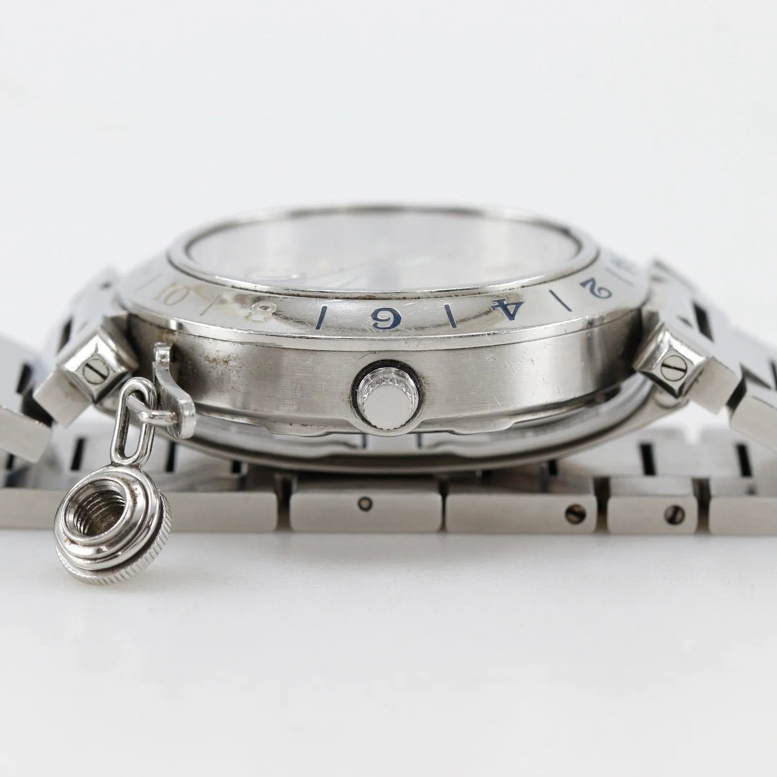 Cartier Pasha C Gmt Automatic Stainless Steel Watch (Pre-Owned)