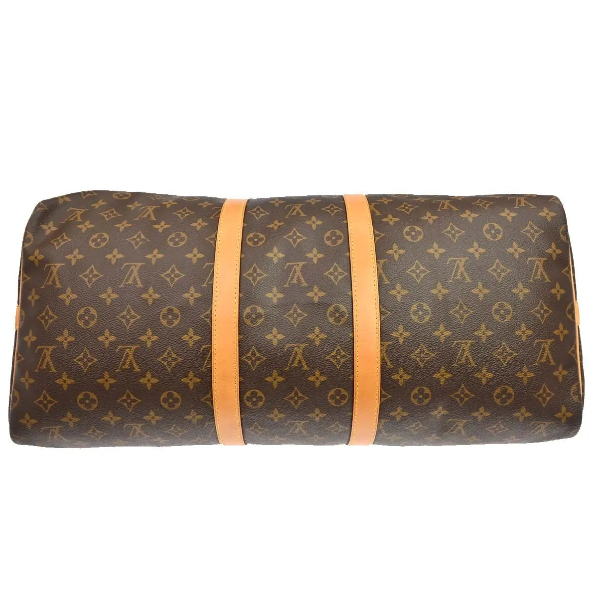 Louis Vuitton Keepall Bandouliere Bag Monogram Canvas Brown Canvas Travel Bag Bag (Pre-Owned)