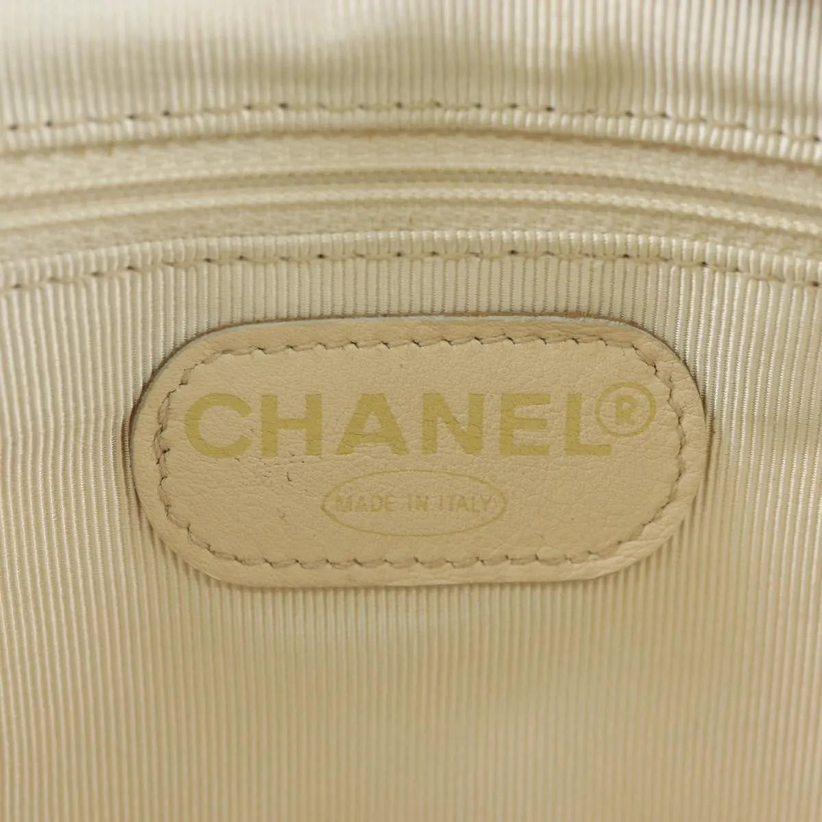 Chanel Vintage Zip Belt Quilted Caviar Yellow Leather Shoulder Bag Bag (Pre-Owned)