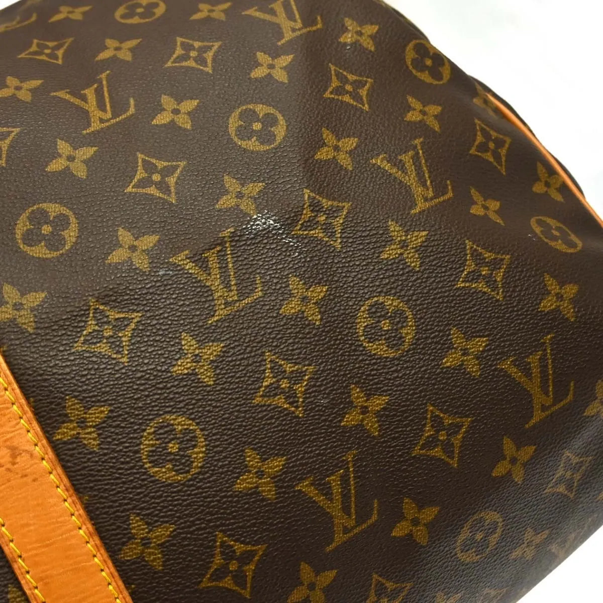 Louis Vuitton Keepall Monogram Canvas Brown Canvas Travel Bag Bag (Pre-Owned)