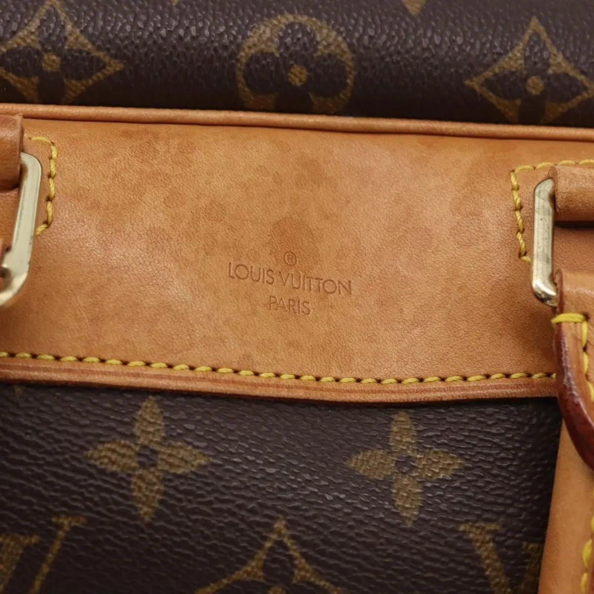 Louis Vuitton Deauville Monogram Brown Canvas Handbag (Pre-Owned)