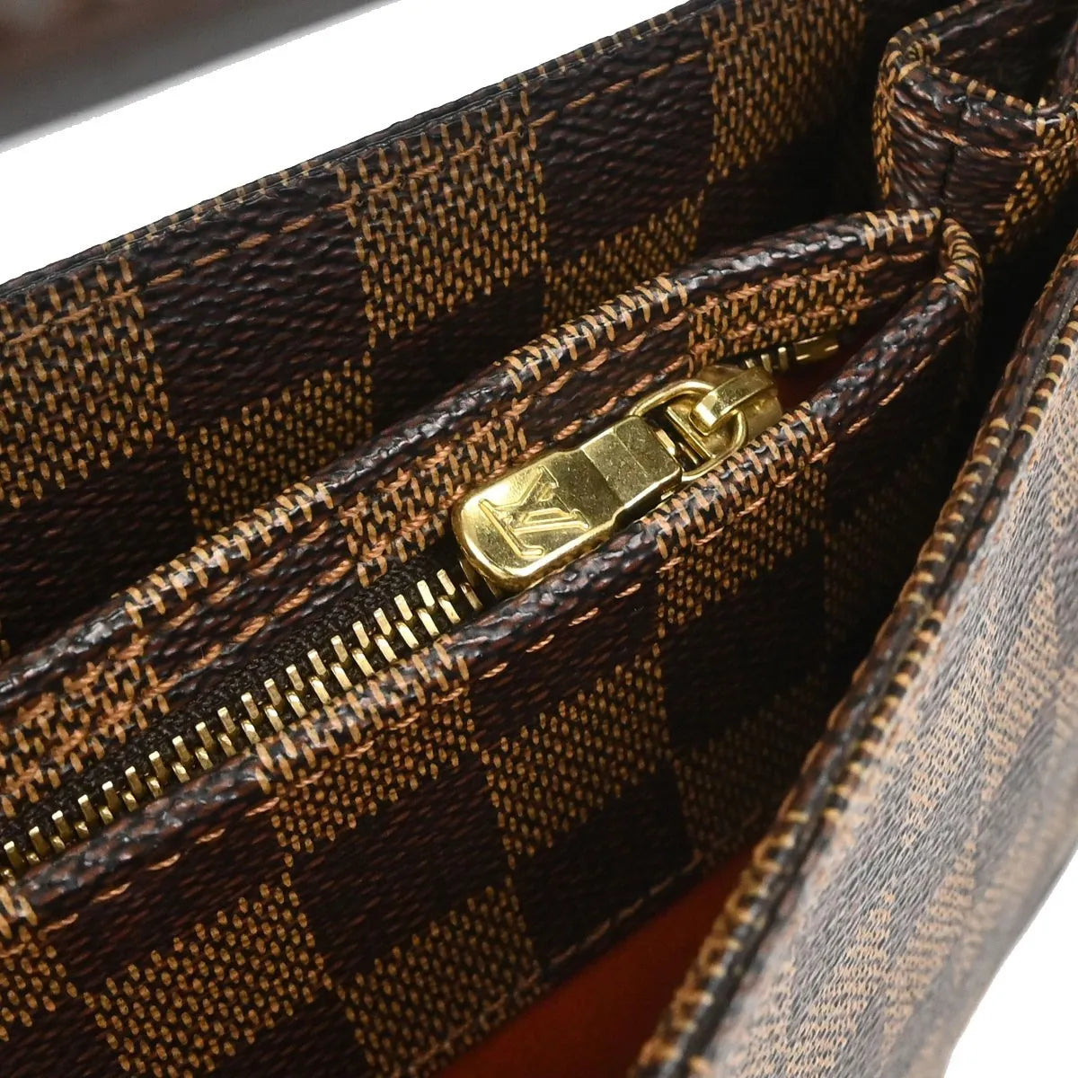 Louis Vuitton Aubagne Damier Ebene Brown Canvas Shoulder Bag Bag (Pre-Owned)
