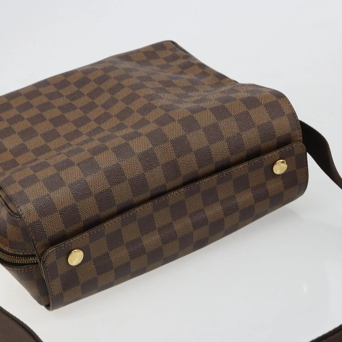 Louis Vuitton Naviglio Damier Ebene Brown Canvas Shoulder Bag Bag (Pre-Owned)