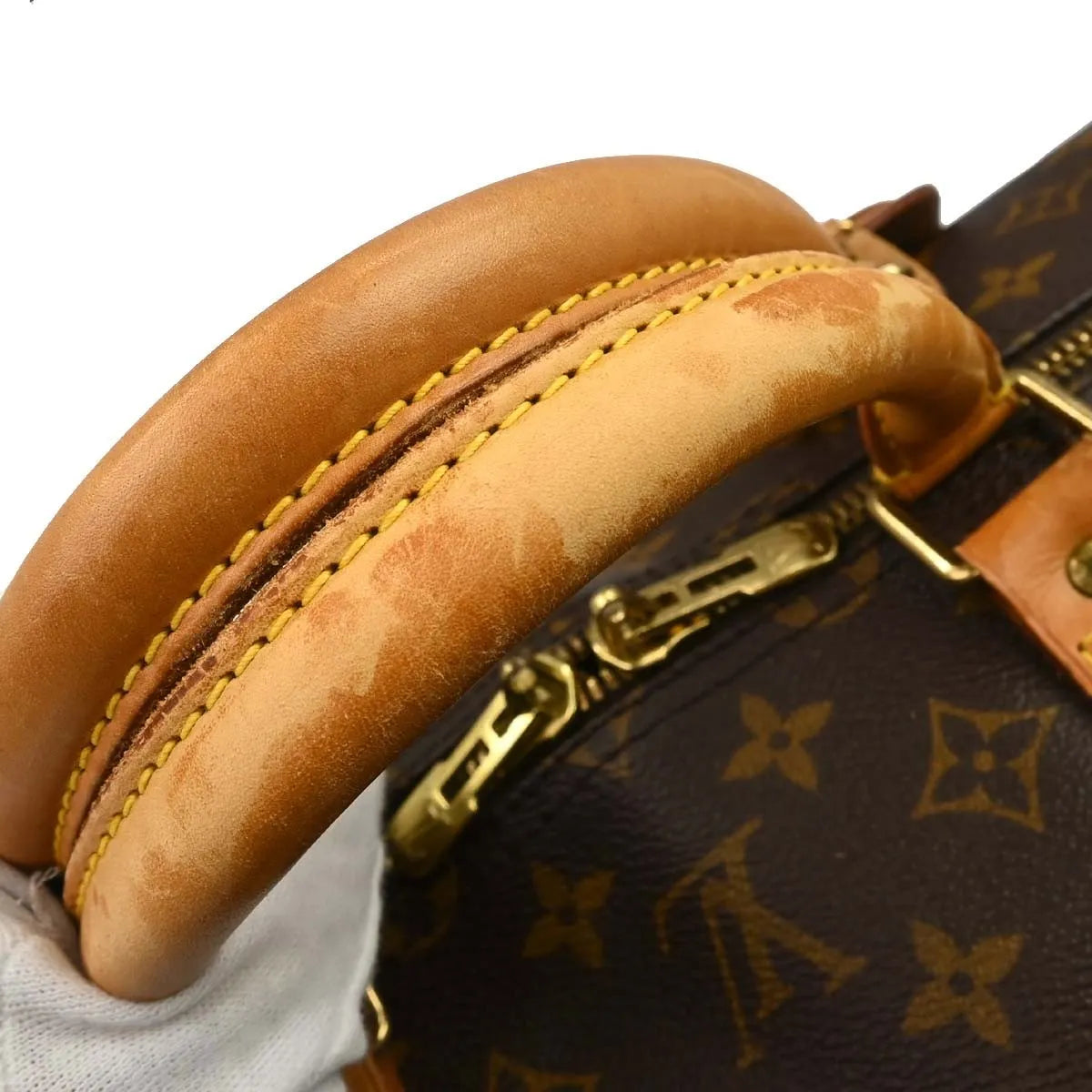 Louis Vuitton Keepall Bandouliere Bag Monogram Canvas Brown Canvas Travel Bag Bag (Pre-Owned)