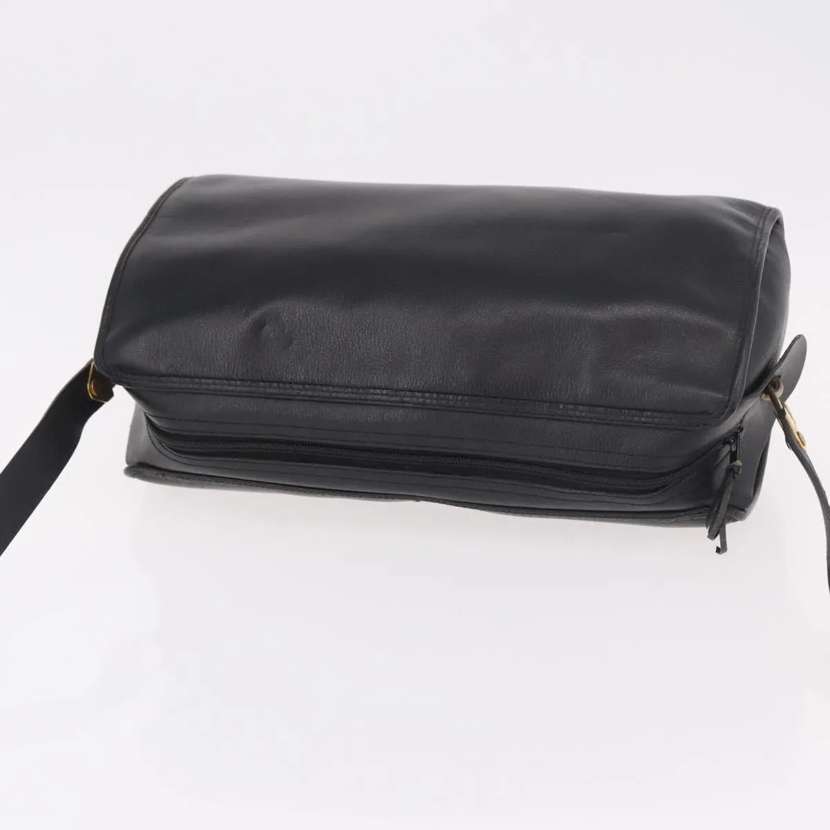 Christian Dior Vintage Leather Black Leather Shoulder Bag Bag (Pre-Owned)