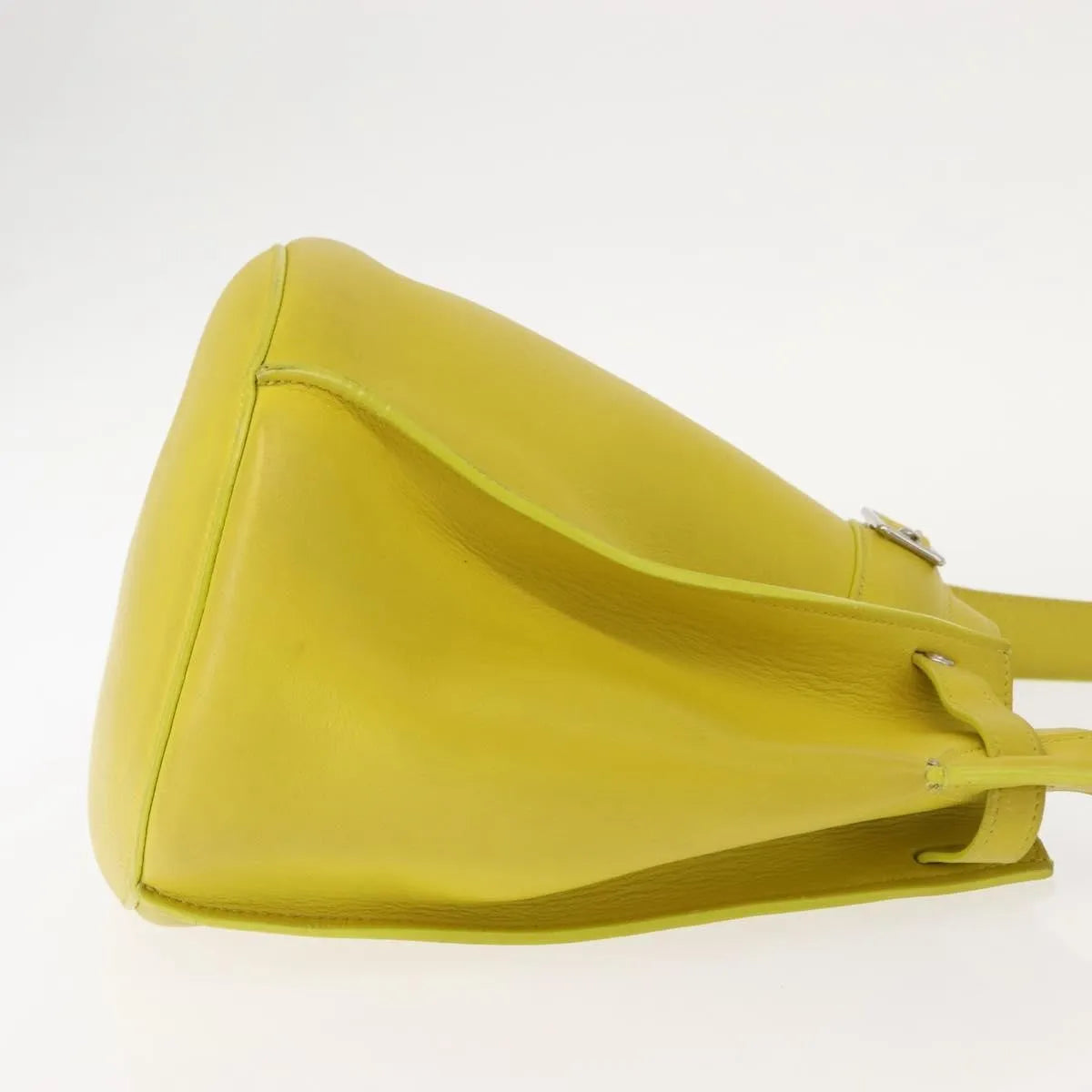 Celine Long Strap Big Bag Bucket Leather Yellow Leather Shoulder Bag Bag (Pre-Owned)