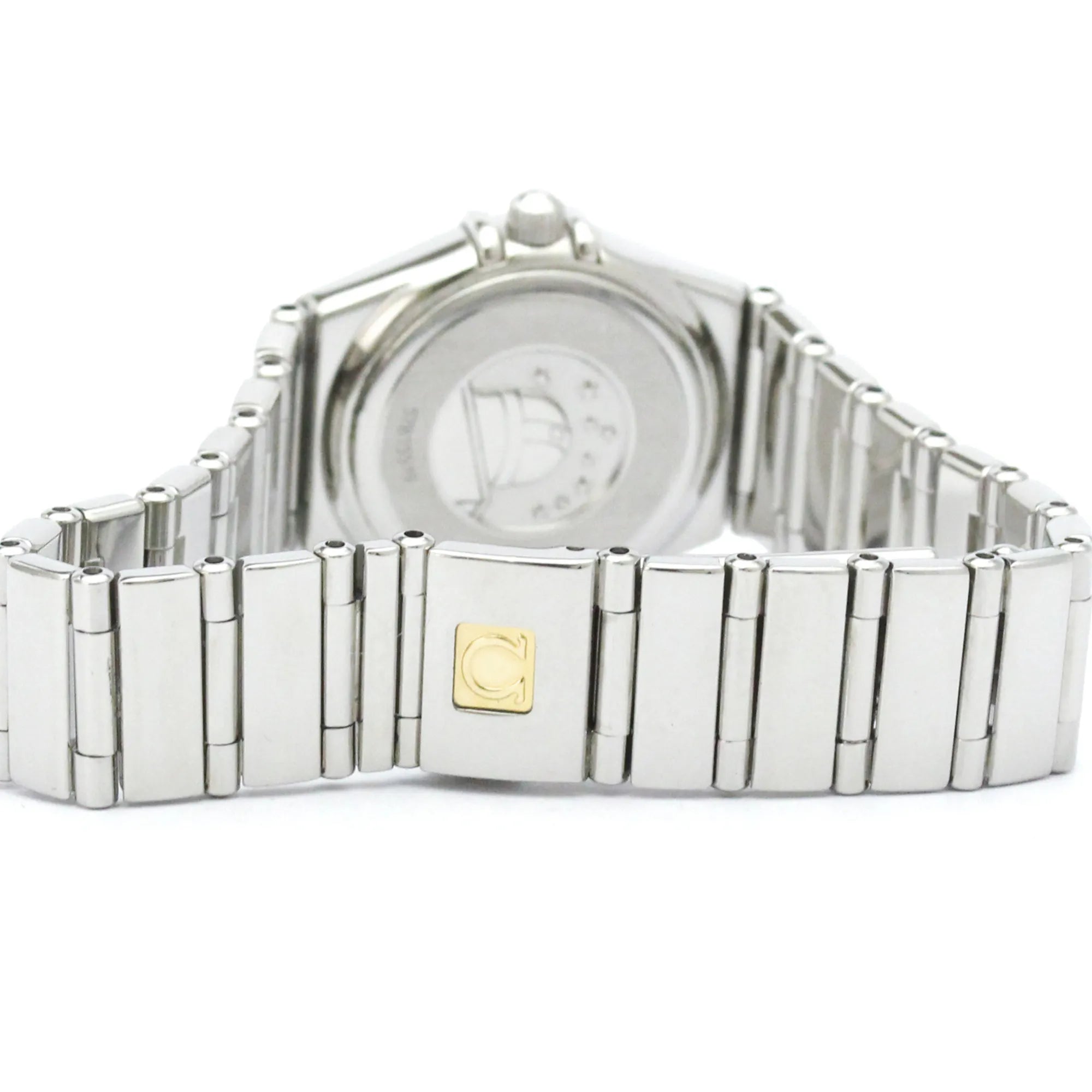 Omega Constellation Quartz Stainless Steel With Diamond Bezel Watch (Pre-Owned)