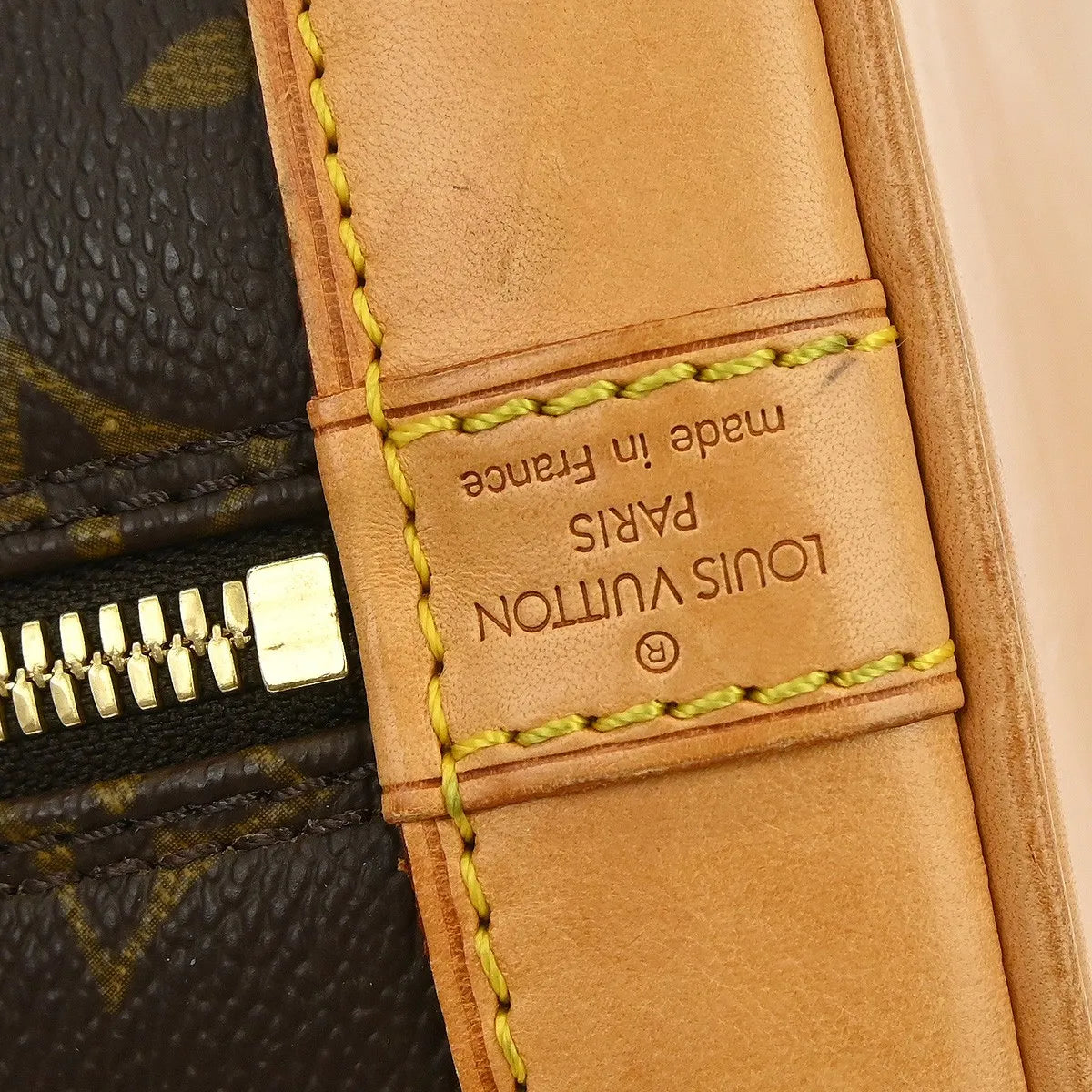 Louis Vuitton Alma Monogram Brown Canvas Handbag (Pre-Owned)