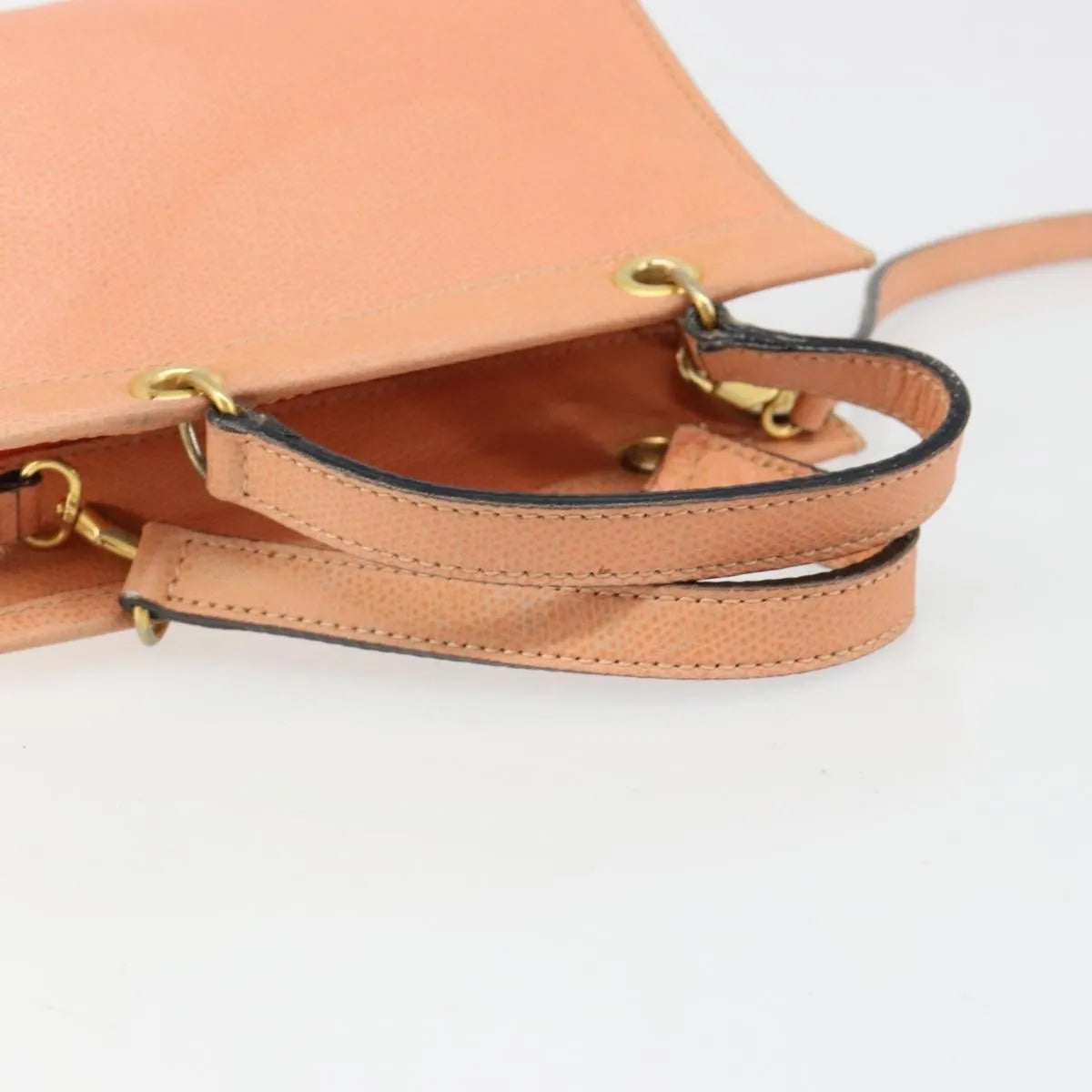 Celine Handbag Leather Orange Leather Handbag (Pre-Owned)