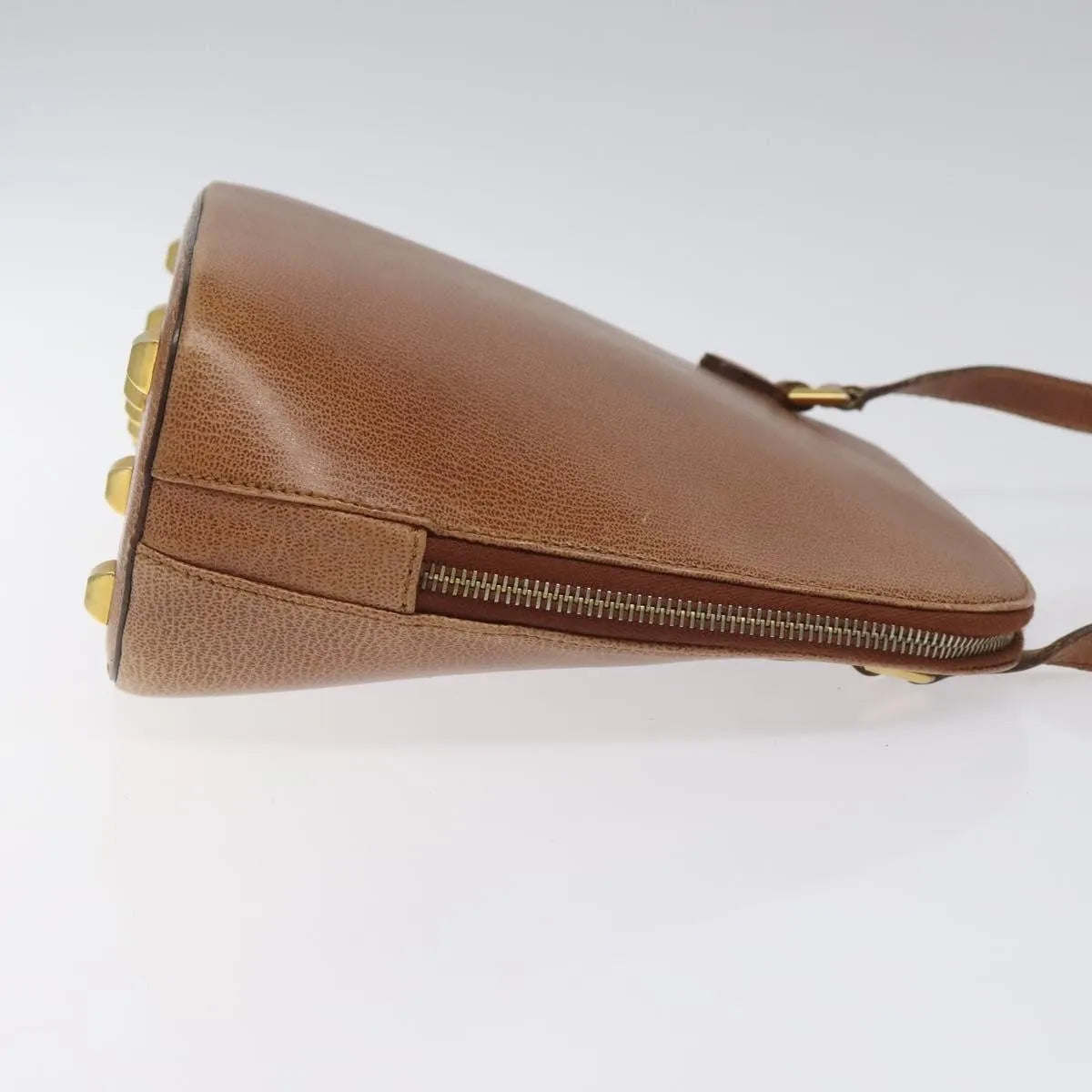 Salvatore Ferragamo Vintage Leather Brown Leather Shoulder Bag Bag (Pre-Owned)