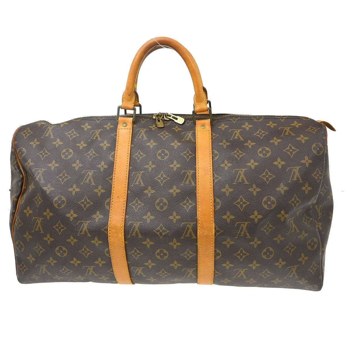 Louis Vuitton Keepall Bag Monogram Canvas Brown Canvas Travel Bag Bag (Pre-Owned)