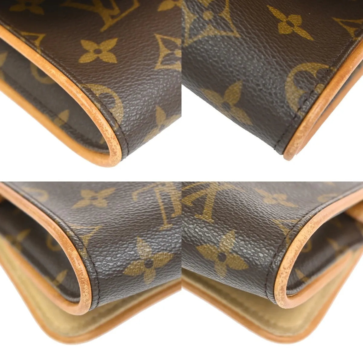 Louis Vuitton Twin Monogram Canvas Brown Canvas Clutche & Pouche Bag (Pre-Owned)