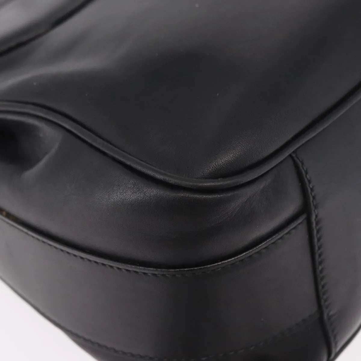 Gucci Vintage Leather Black Leather Shoulder Bag Bag (Pre-Owned)