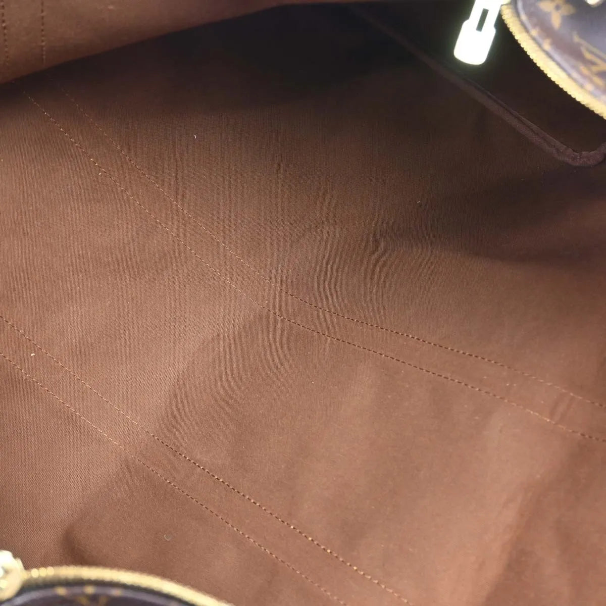 Louis Vuitton Keepall Bandouliere Bag Monogram Canvas Brown Canvas Travel Bag Bag (Pre-Owned)