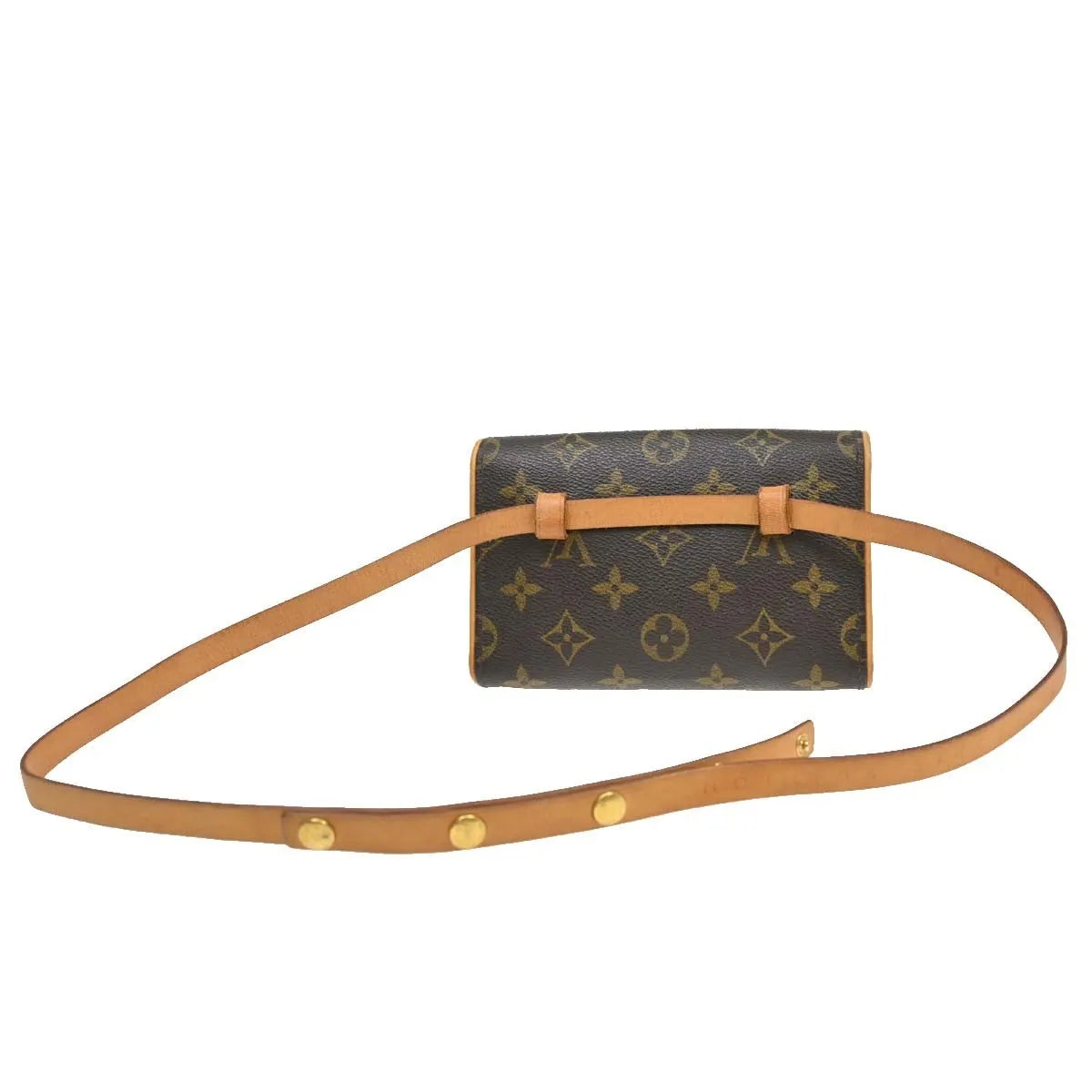 Louis Vuitton Florentine Waist Monogram Canvas Brown Canvas Clutche & Pouche Bag (Pre-Owned)