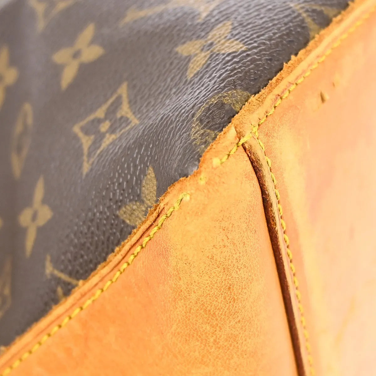 Louis Vuitton Cabas Mezzo Monogram Canvas Brown Canvas Shoulder Bag Bag (Pre-Owned)