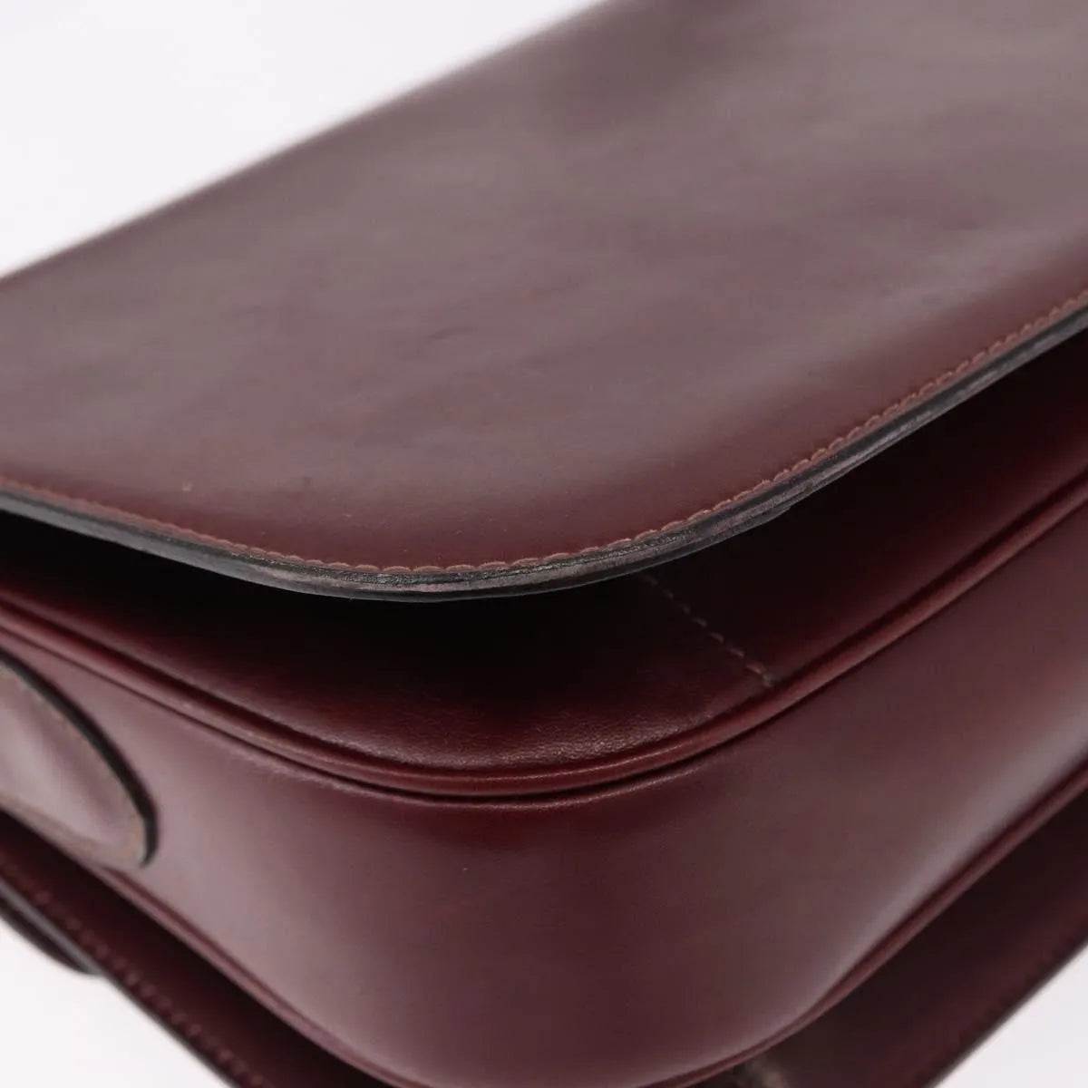 Celine Horse Carriage Leather Burgundy Leather Shoulder Bag Bag (Pre-Owned)
