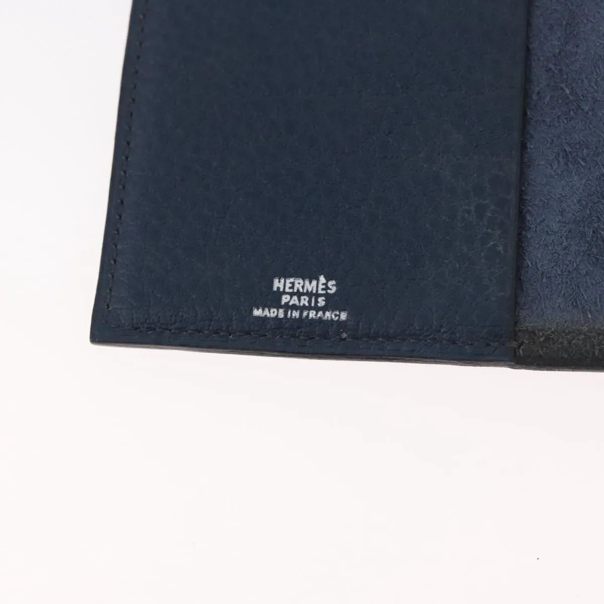 Hermes Agenda Cover Epsom Navy Leather Clutche & Pouche Bag (Pre-Owned)