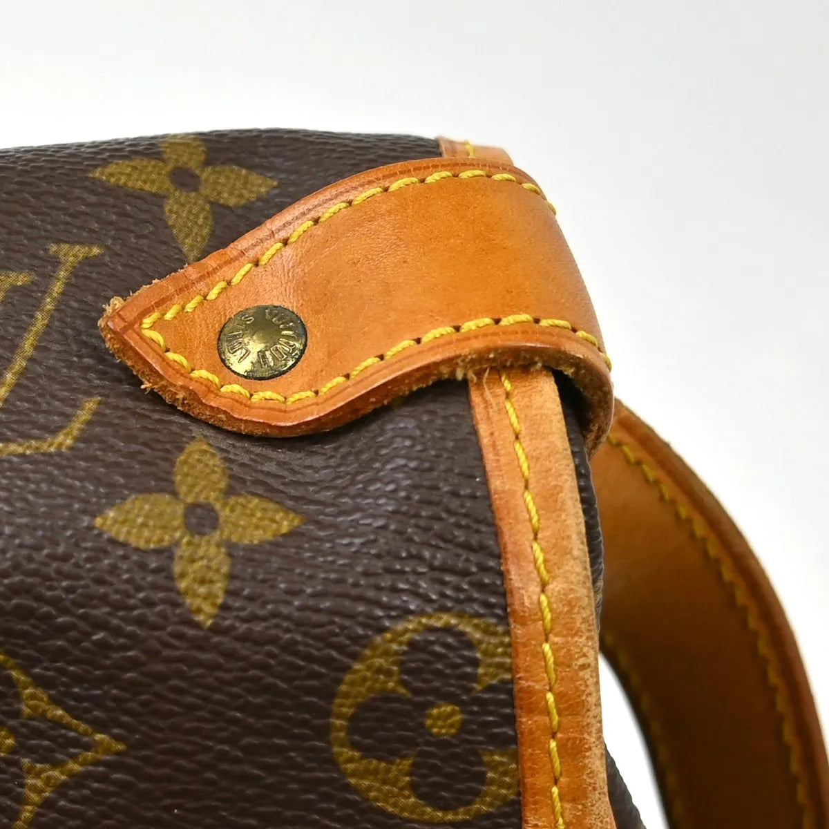 Louis Vuitton Saumur Handbag Monogram Canvas Brown Canvas Shoulder Bag Bag (Pre-Owned)