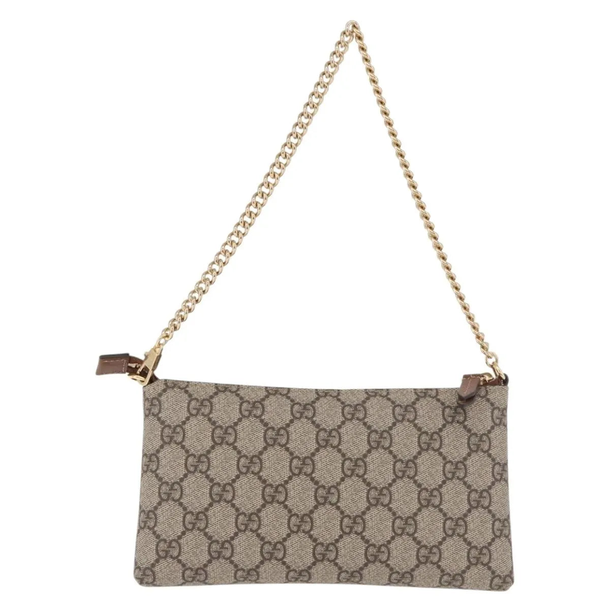 Gucci Pochette Gg Canvas Beige Pvc Clutche & Pouche Bag (Pre-Owned)