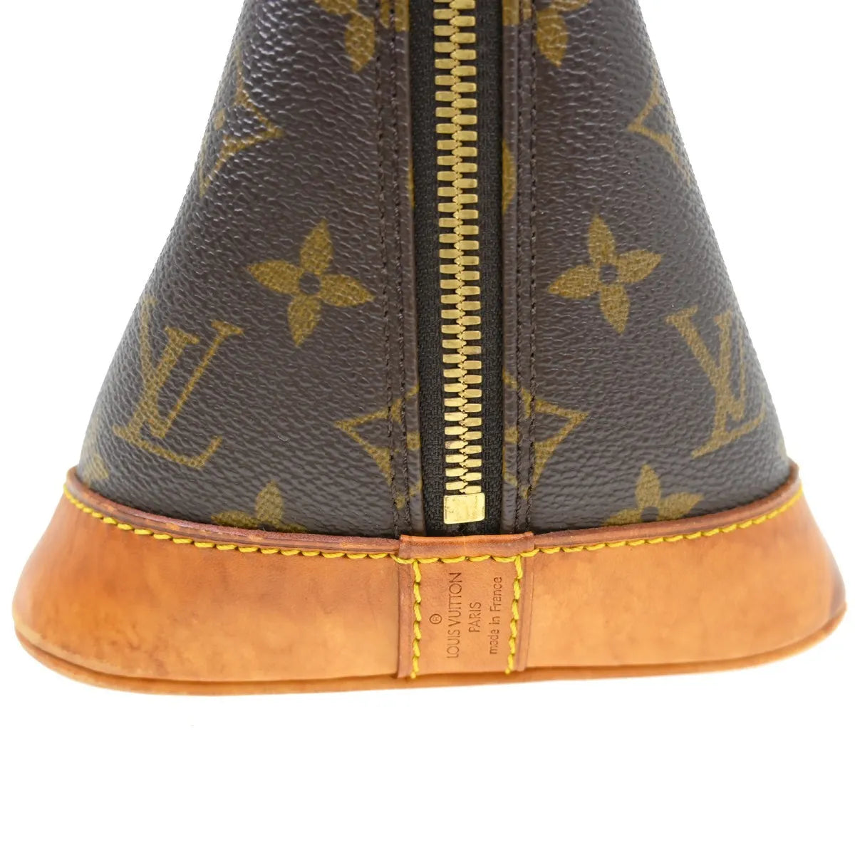 Louis Vuitton Alma Handbag Monogram Canvas Brown Canvas Handbag (Pre-Owned)