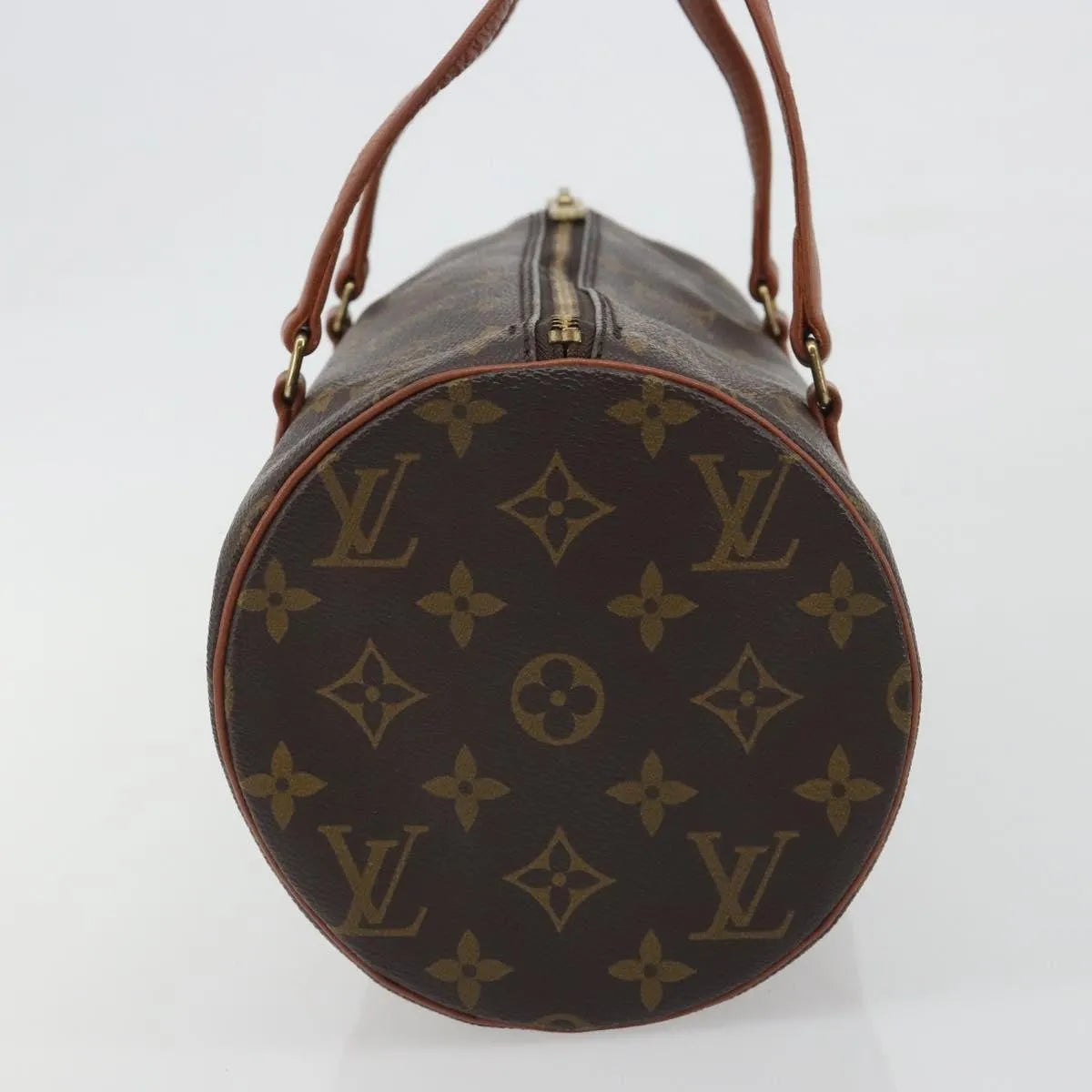 Louis Vuitton Papillon Monogram Brown Canvas Handbag (Pre-Owned)