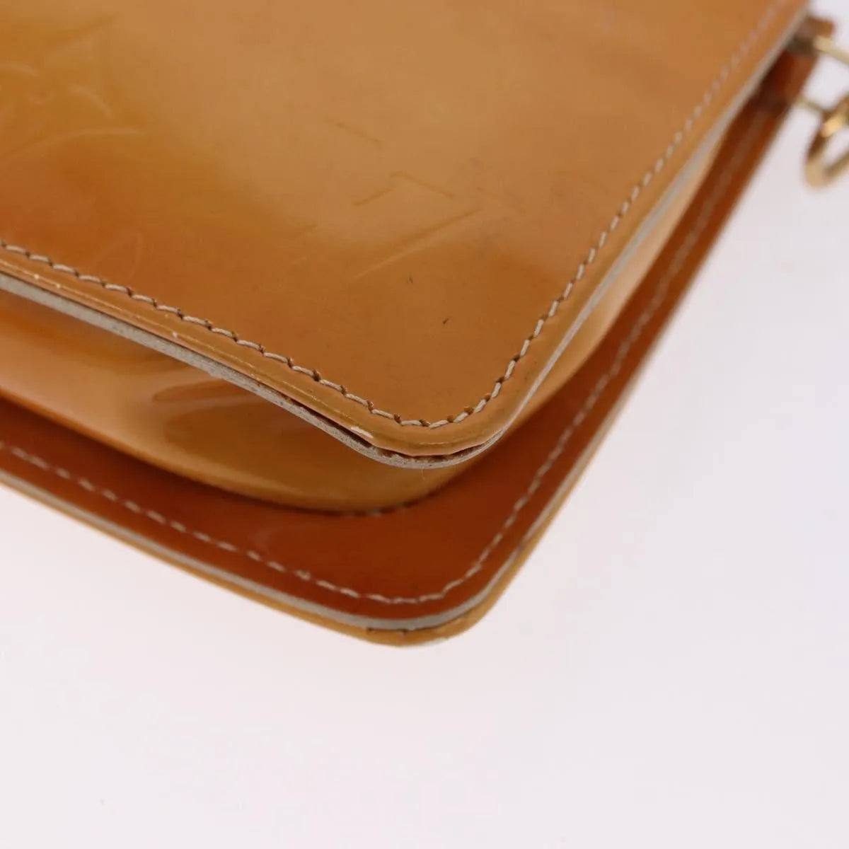 Louis Vuitton Lexington Pochette Monogram Vernis Beige Patent_Leather Clutche & Pouche Bag (Pre-Owned)