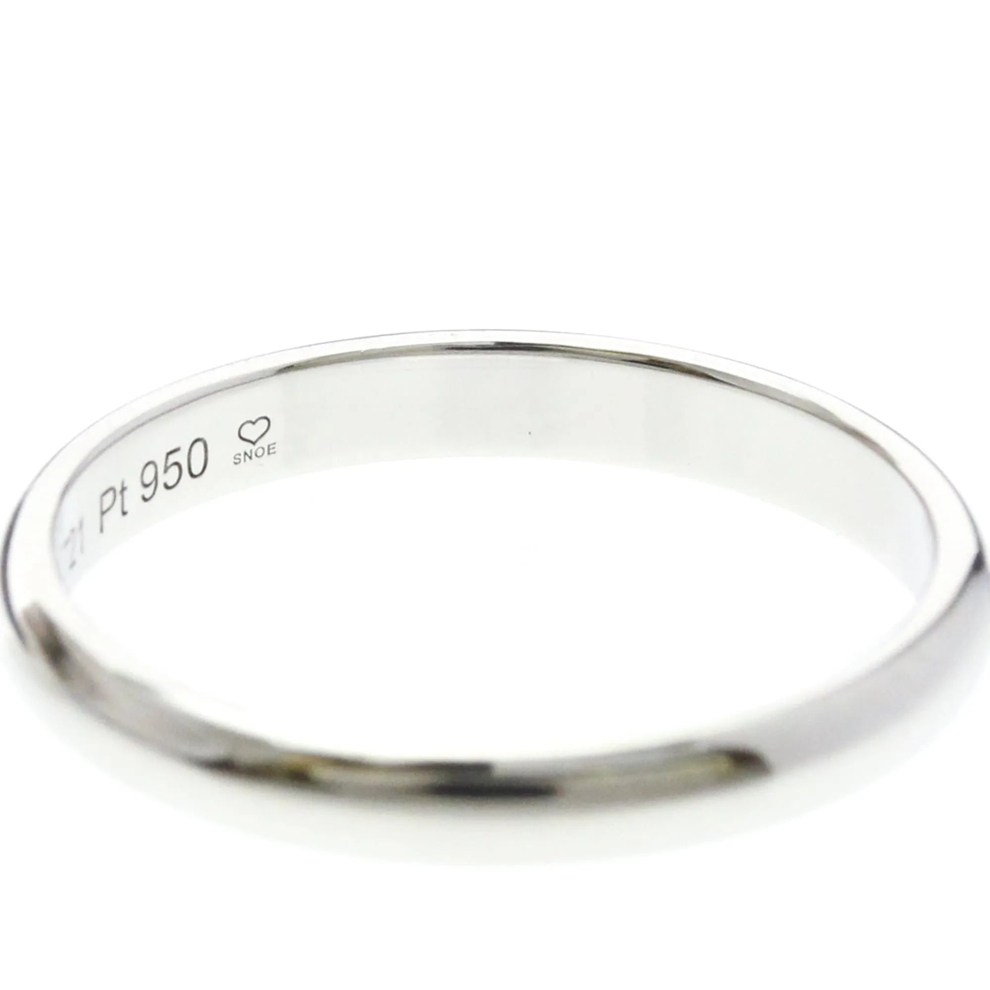 Cartier 1895 Wedding Band Platinum Silver Platinum Ring Jewelry (Pre-Owned)