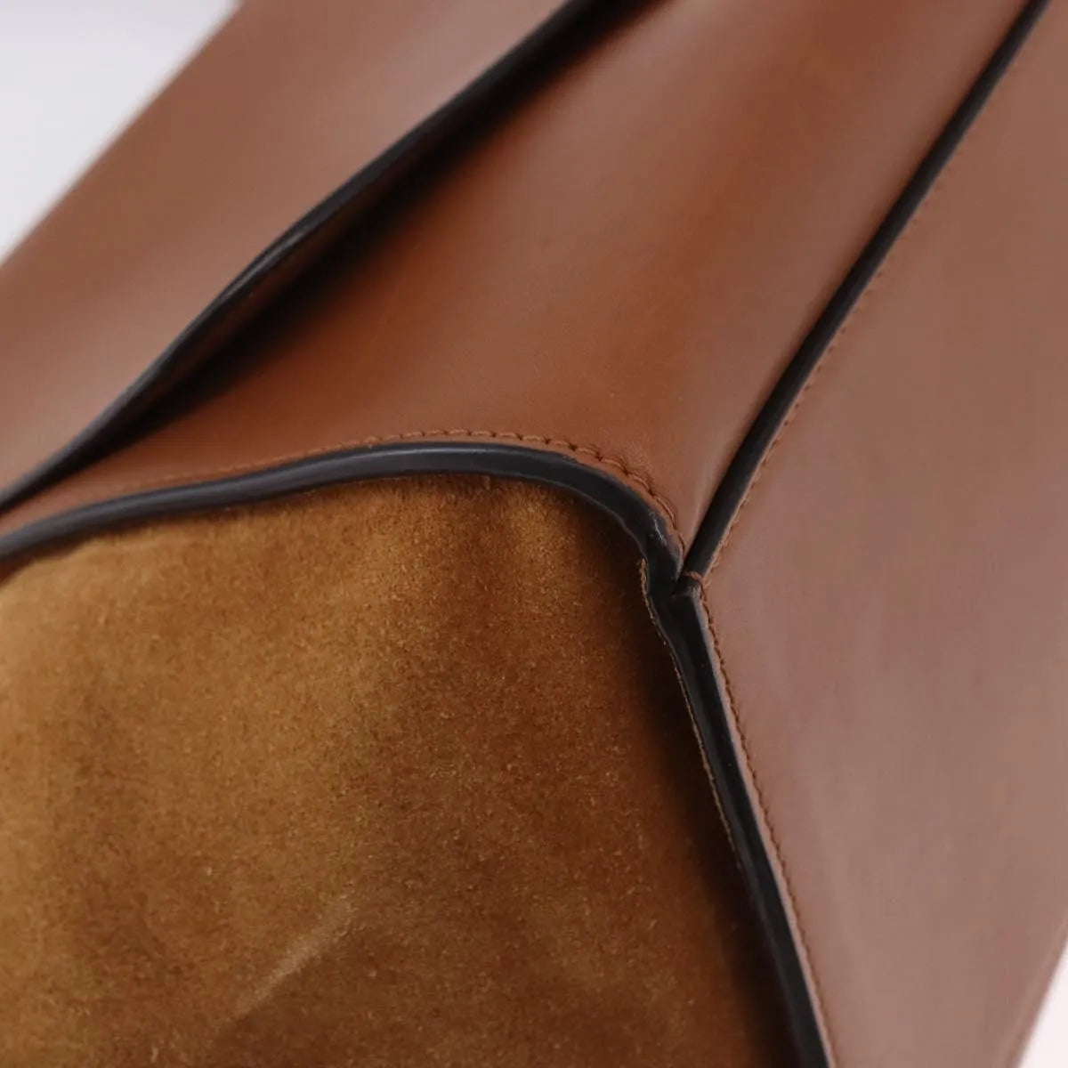 Celine Trapeze Leather Brown Leather Handbag (Pre-Owned)