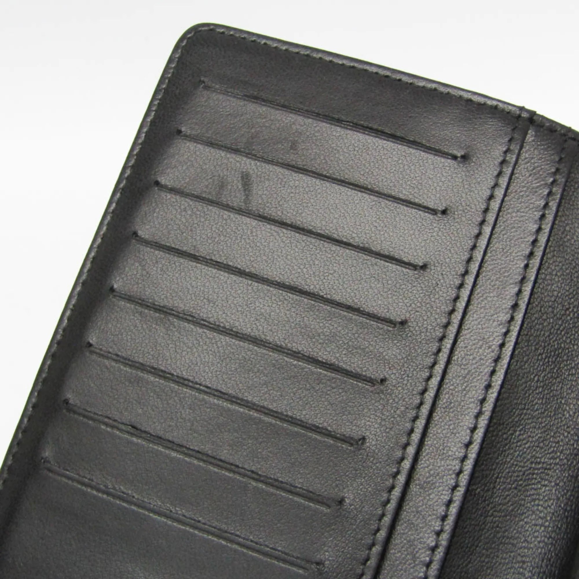 Chanel Lucky Symbols Yen Wallet Embossed Quilted Leather Black Leather Wallets Accessory (Pre-Owned)