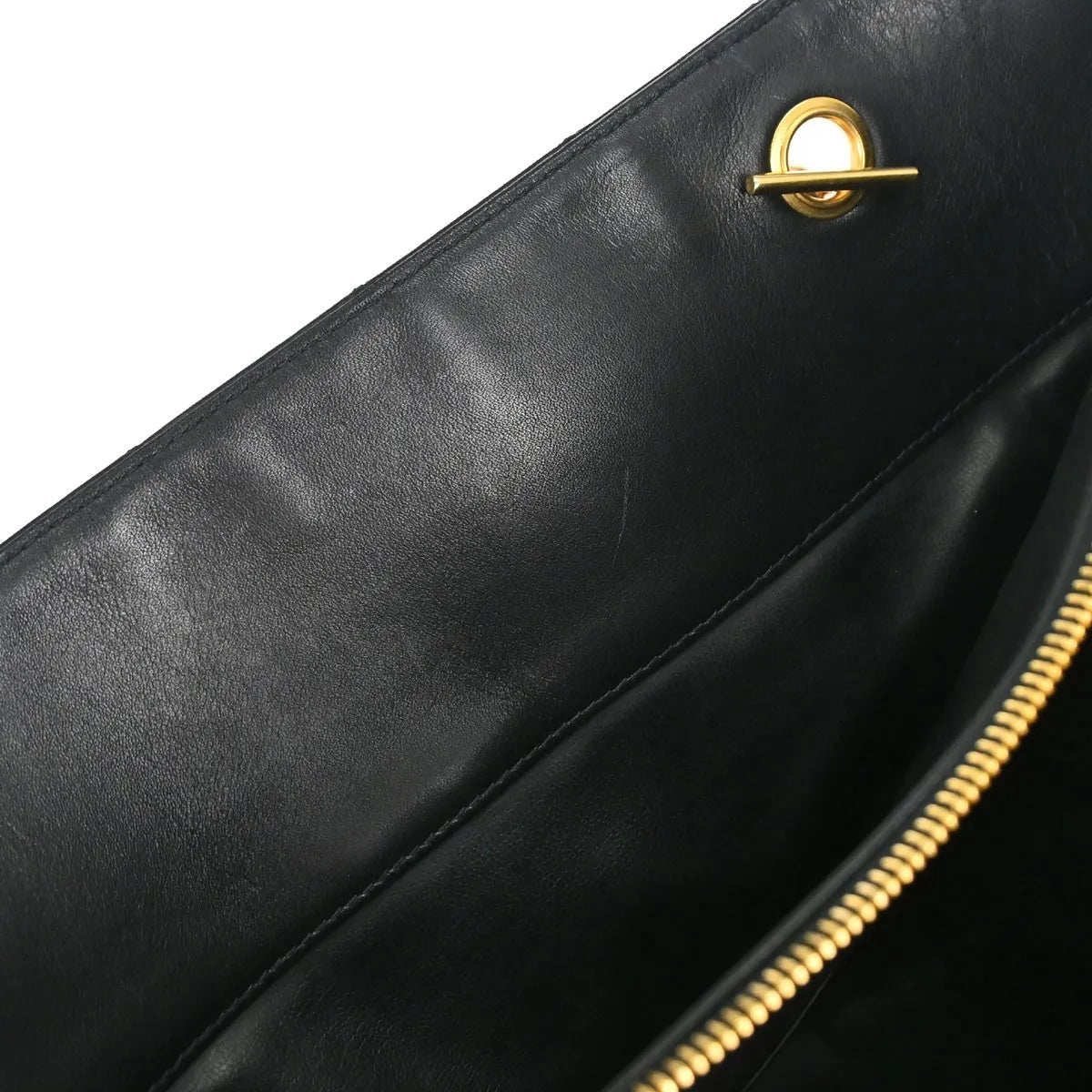 Chanel Vintage Supermodel Weekender Quilted Leather Black Leather Shoulder Bag Bag (Pre-Owned)