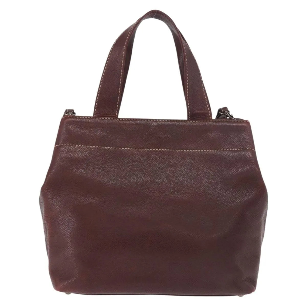 Chanel Vintage Cc Lock Tote Leather Brown Leather Tote Bag Bag (Pre-Owned)