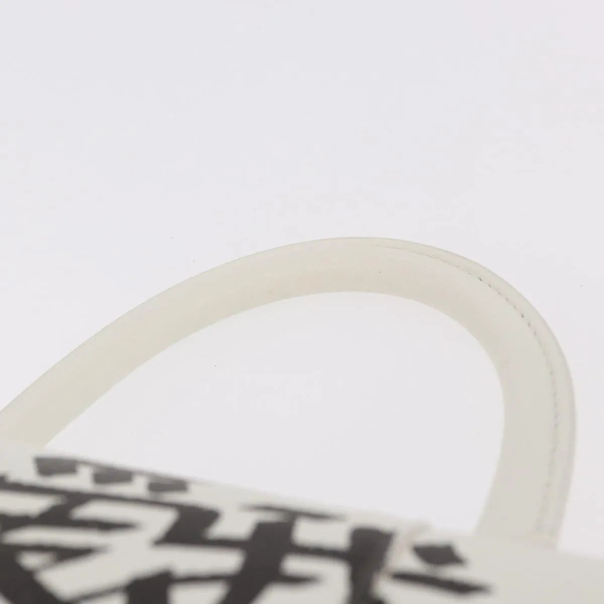 Balenciaga Hourglass Top Handle Leather White Leather Handbag (Pre-Owned)