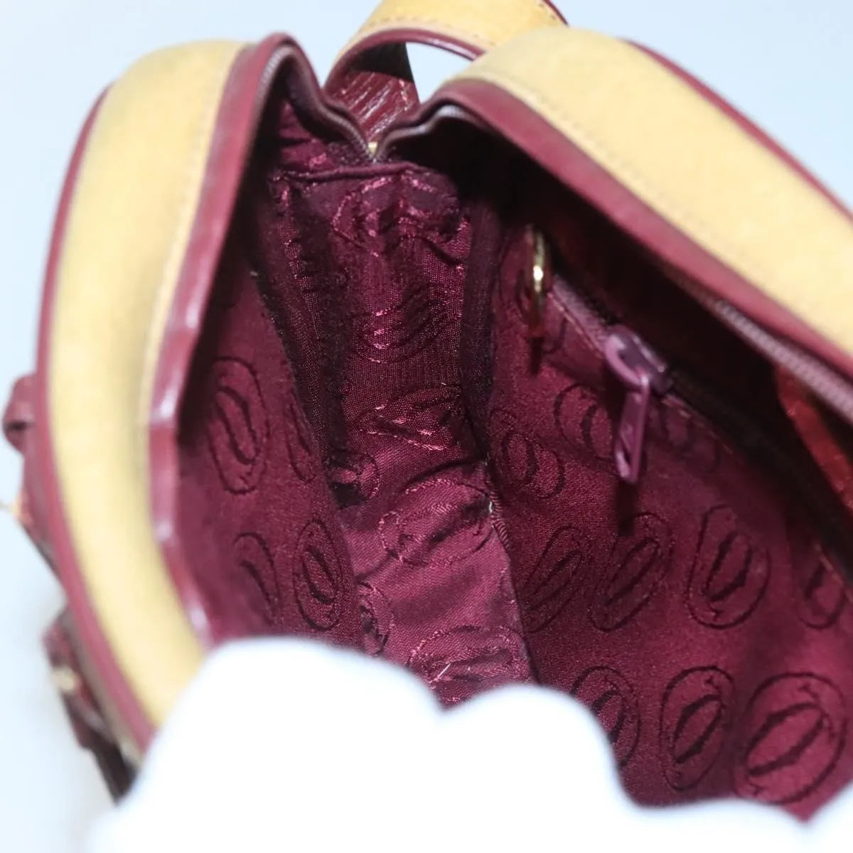 Cartier Tasseled Must De Cartier Leather Yellow Leather Shoulder Bag Bag (Pre-Owned)